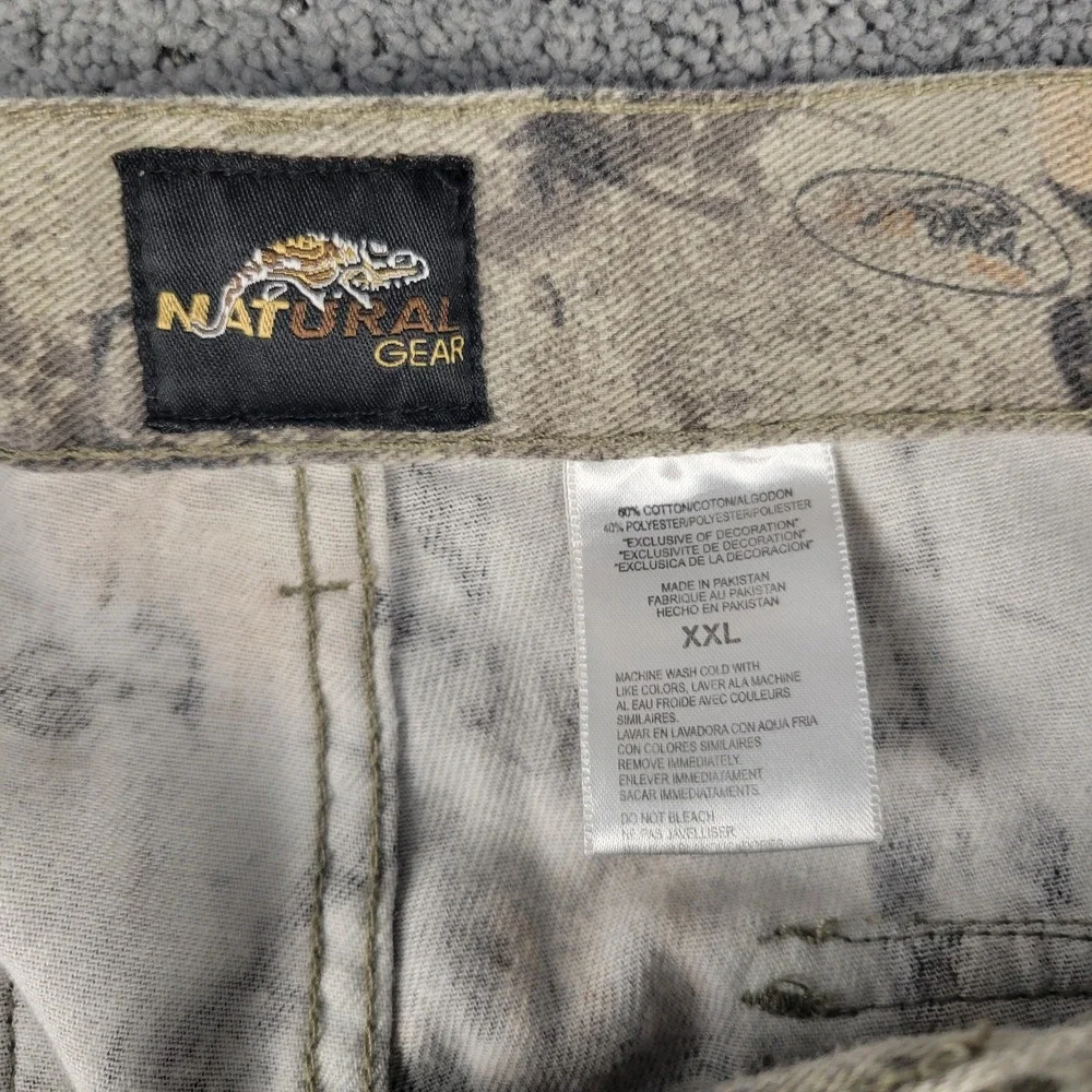 Natural Gear Cargo Pants Mens 2XL Camo Straight Leg Hunting Outdoors